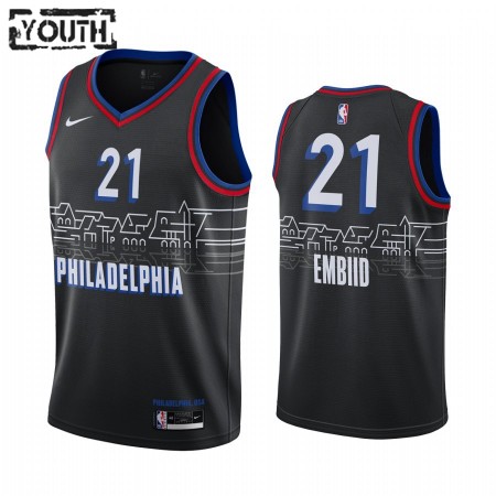 Kinder NBA Philadelphia 76ers Trikot Joel Embiid 21 2020-21 City Edition Swingman